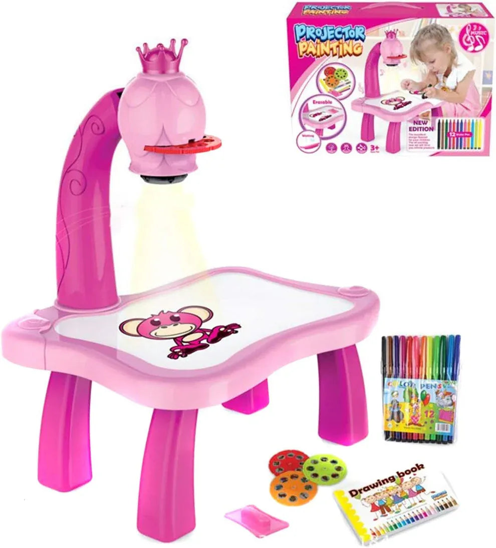 BabyKids - Mesa Infantil con Proyector LED ➕ Envío Gratis