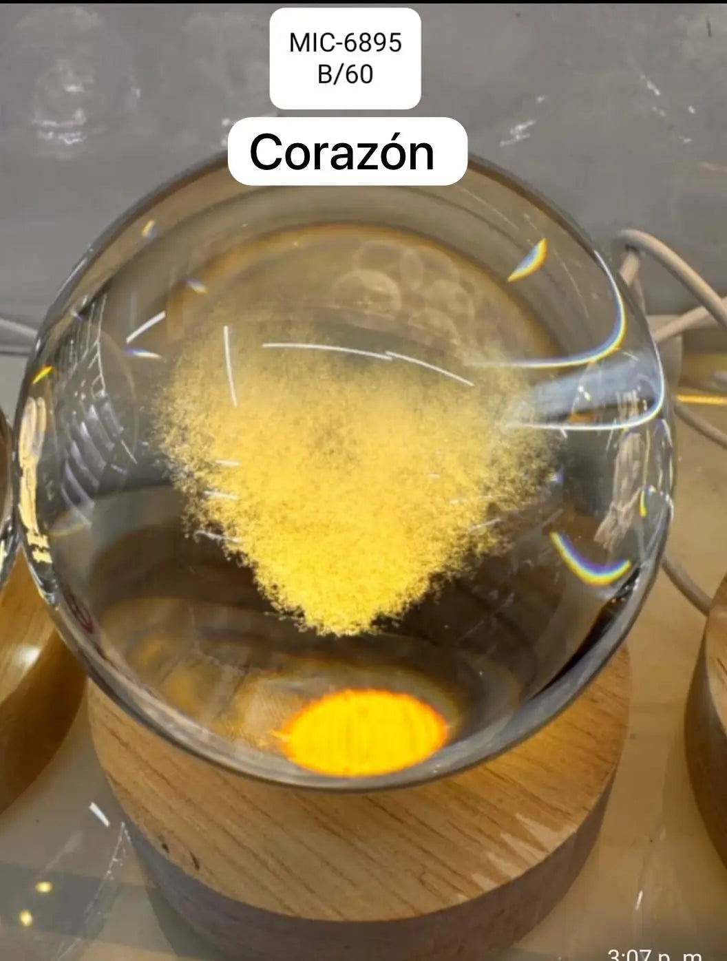 ZAYA ✨ Lampara Esfera De Cristal Rotación infinita ➕ Envío Gratis
