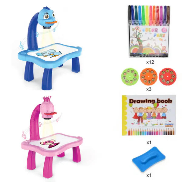 BabyKids - Mesa Infantil con Proyector LED ➕ Envío Gratis