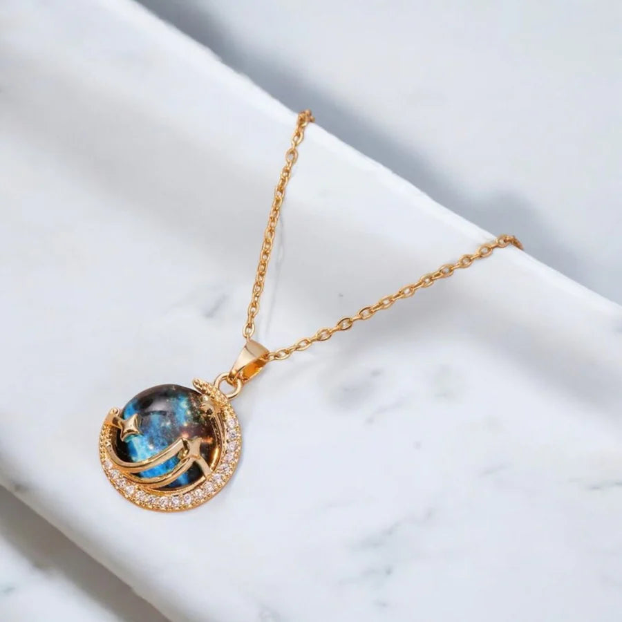 Collar Golden Galaxy ➕ Caja de Regalo ➕ Envió Gratis