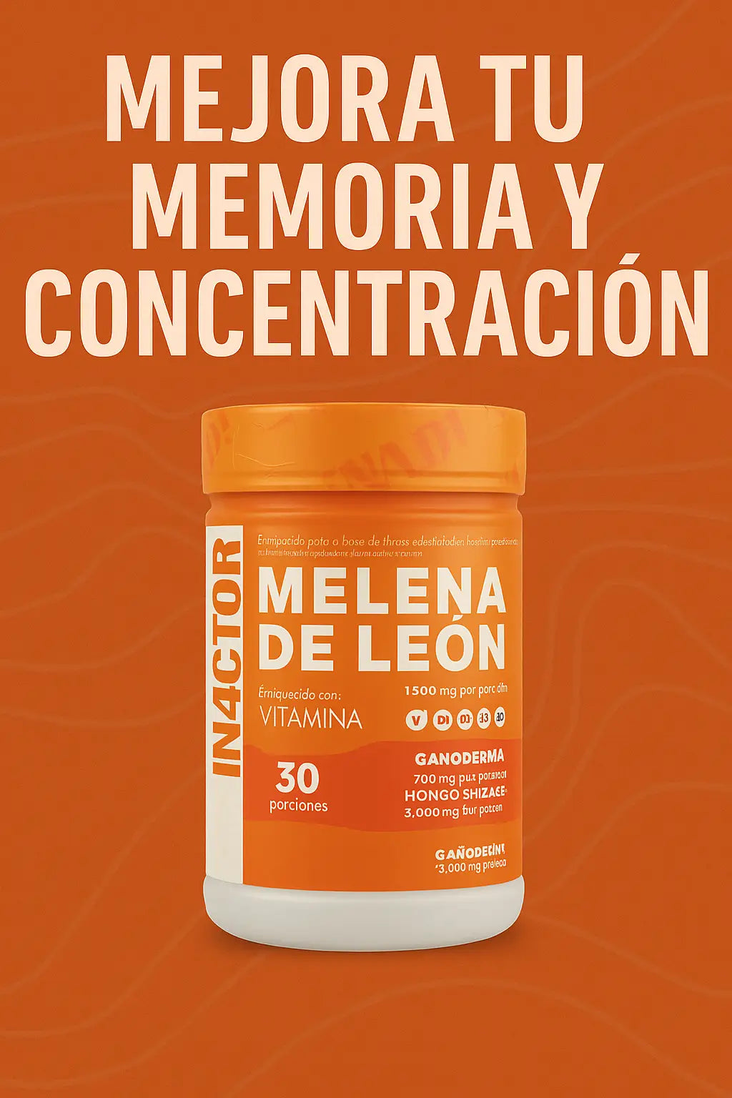 🌿 Melena de León Fortificada 1000 mg 💊 ENVÍO GRATIS