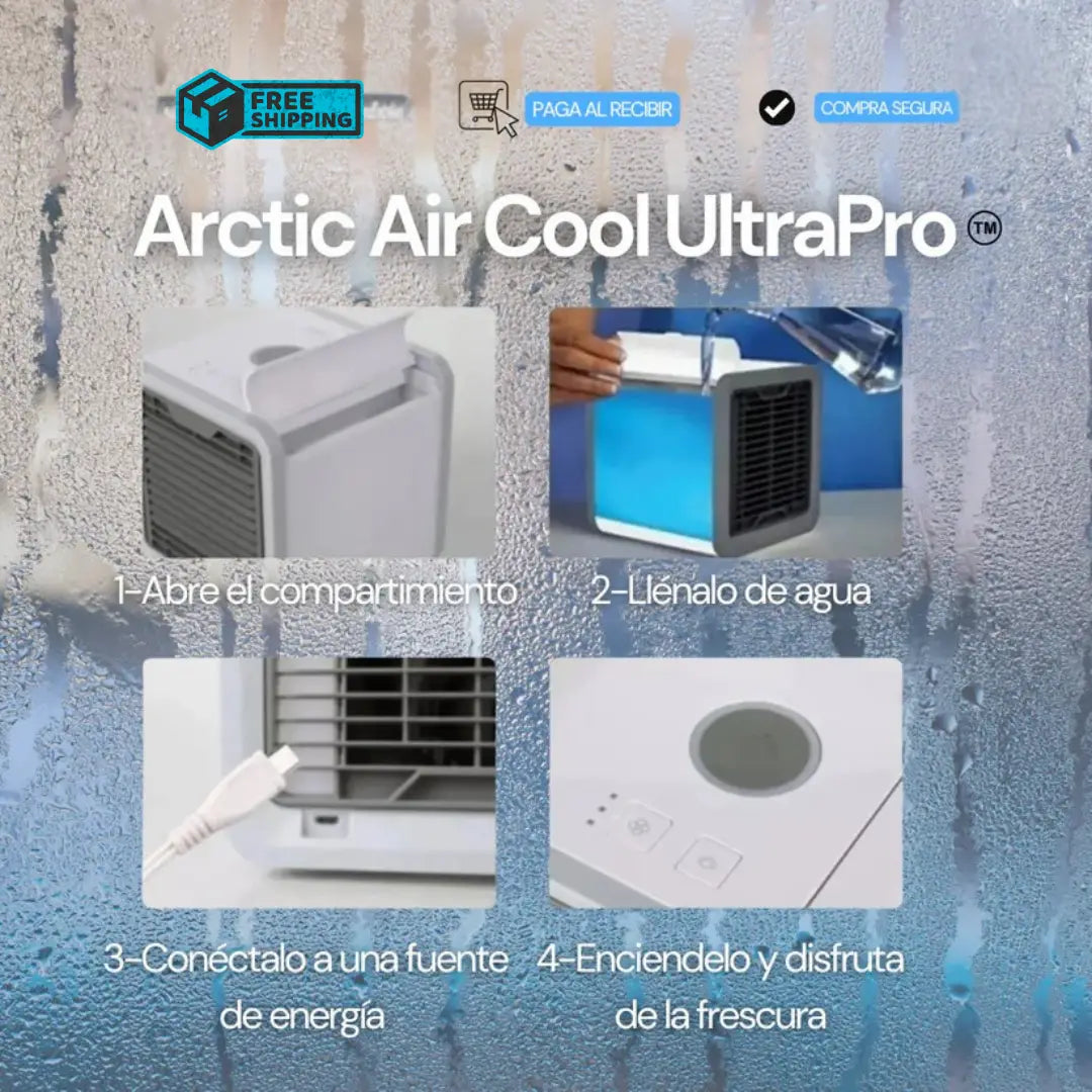 ARCTIC AIR COOL ULTRA PRO™ - SIENTE LA FRESCURA EN CUALQUIER LUGAR