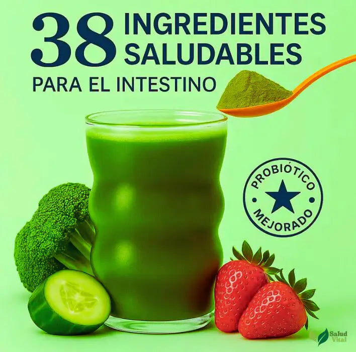 Bloom™ Kiwi y Fresa 🎁 Recibe Gratis Creatina 🔥 Mezcla de Antioxidantes, Probióticos y Verduras