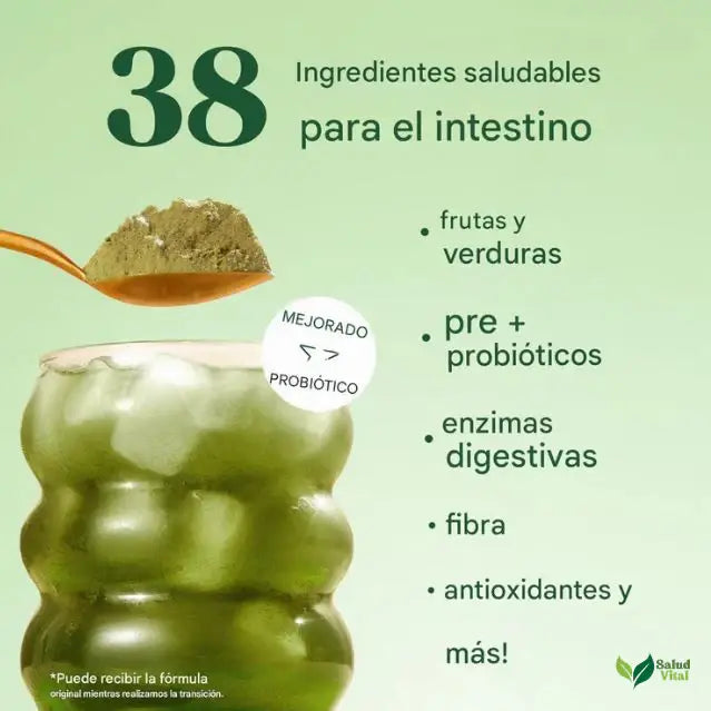 Bloom™ Kiwi y Fresa 🎁 Recibe Gratis Creatina 🔥 Mezcla de Antioxidantes, Probióticos y Verduras