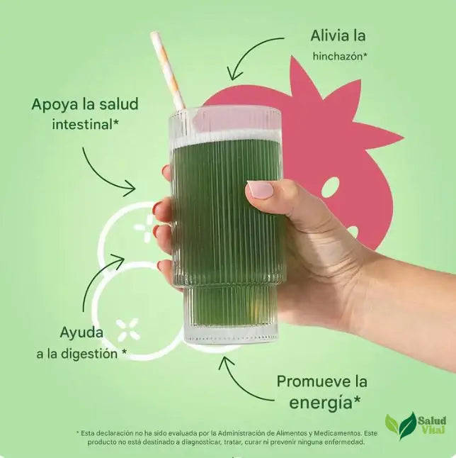 Bloom™ Kiwi y Fresa 🎁 Recibe Gratis Creatina 🔥 Mezcla de Antioxidantes, Probióticos y Verduras