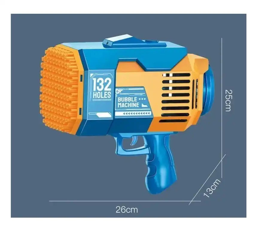 Pistola de Burbujas de 132 Agujeros 🎁 Gratis: x2 Líquidos de Burbujas | Batería recargable| Cable USB | Envío Gratis