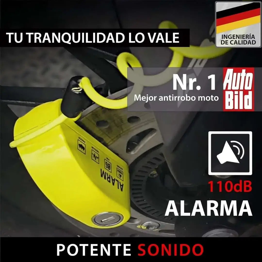 CAREPAIR® POTENTE CANDADO CON ALARMA 110 dB ➕ Envío Gratis