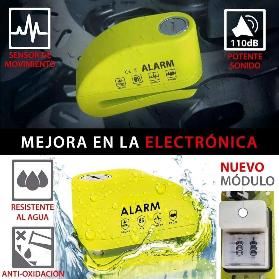 CAREPAIR® POTENTE CANDADO CON ALARMA 110 dB ➕ Envío Gratis