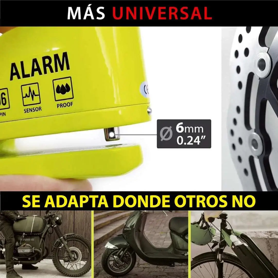 CAREPAIR® POTENTE CANDADO CON ALARMA 110 dB ➕ Envío Gratis