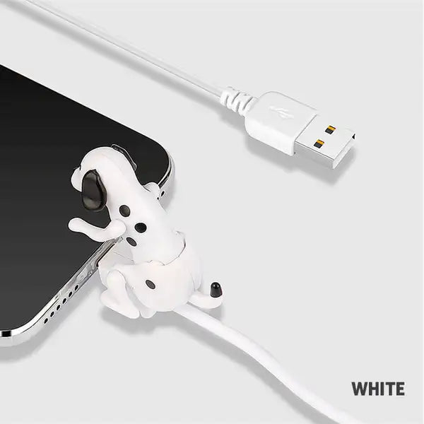 Cargador para iPhone y Tipo-C con Diseño de Perro Divertido en Acción
