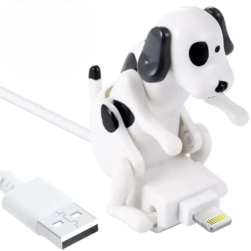 Cargador para iPhone y Tipo-C con Diseño de Perro Divertido en Acción