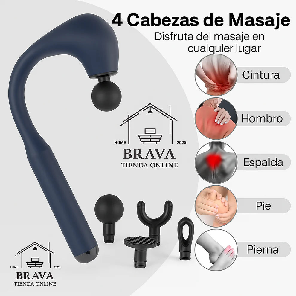 VitaRelax™ Pro - Pistola de Masaje de Precisión Inteligente ➕ Envío Gratis