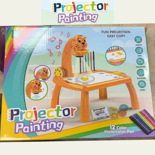 BabyKids - Mesa Infantil con Proyector LED ➕ Envío Gratis