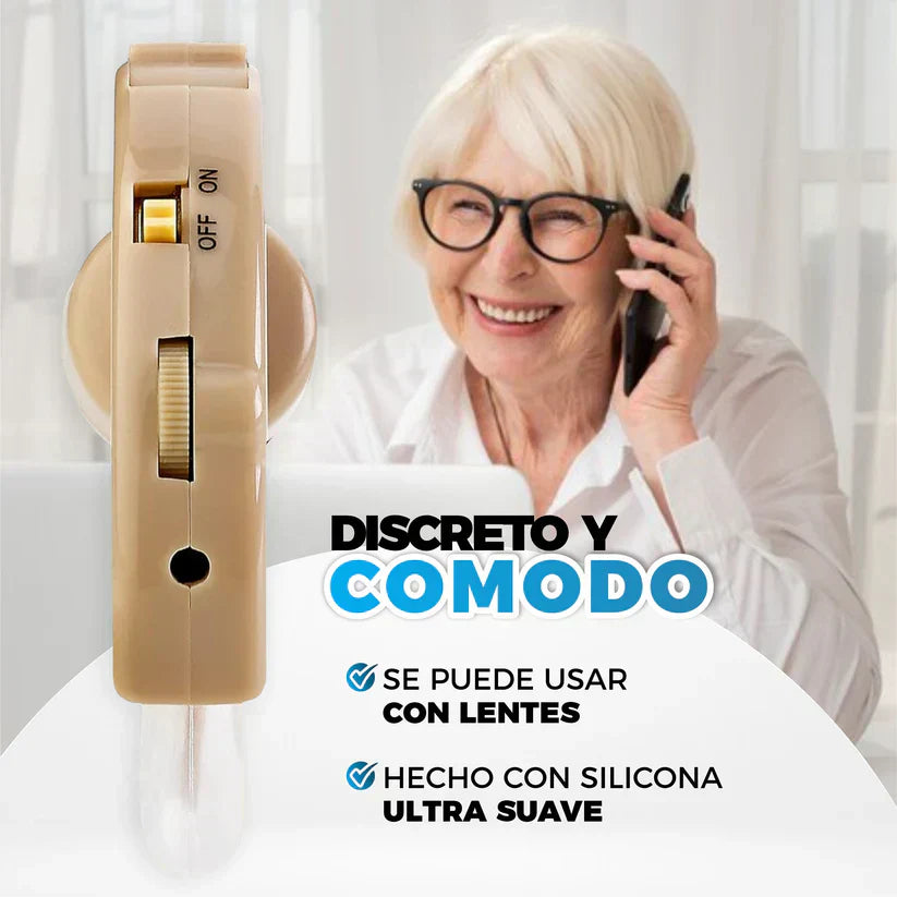 Amplificador Para Oídos Inalámbrico de Pilas ➕ Envío Gratis