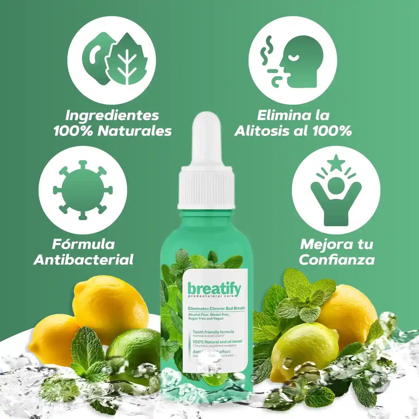 Breafity™ Gotas Mal Aliento 🎁 Descuentos Únicos por Liquidación de Stock ➕ Envío Gratis