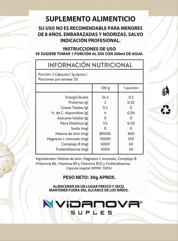 🌿 Melena de León Fortificada 1000 mg 💊 ENVÍO GRATIS