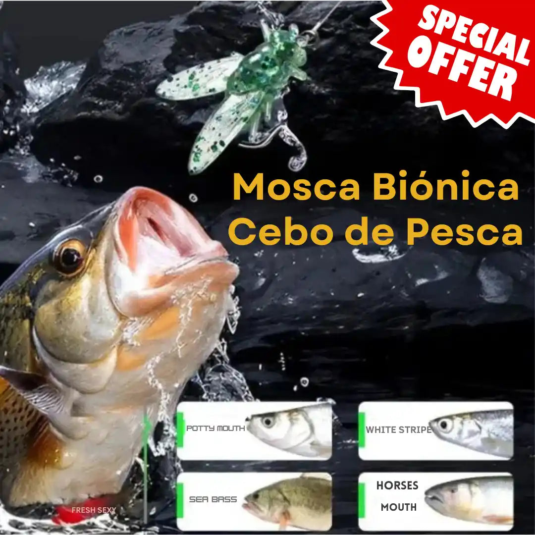 Cebo de Moscas Para Peces Biónico 🎁 LLEVE 20X 69,500 🎁 LLEVE 40X 91,500 DE REMATE!