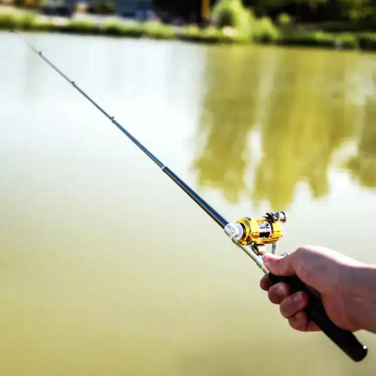 PocketFish™ – ¡Mini caña de pescar Portátil con Carrete! ➕ Envío Gratis