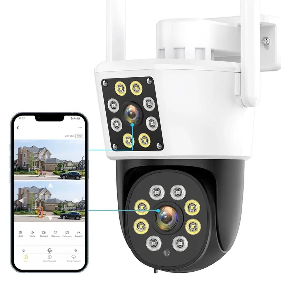 Cámara 2 Lentes Inalámbrica WiFi HD Impermeable ➕Envio Gratis