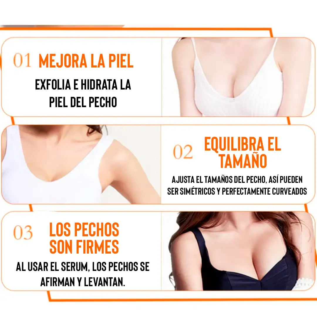 Aceite Reafirmante Big Boobs™ ¿Quieres tener unos Senos más Firmes y Llenos sin recurrir a una cirugía dolorosa?