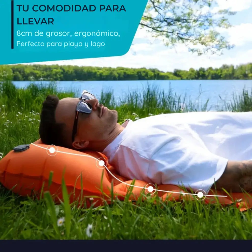 Colchoneta para dormir ultraligera y compacta: perfecta para llevar ➕ Envío Gratis