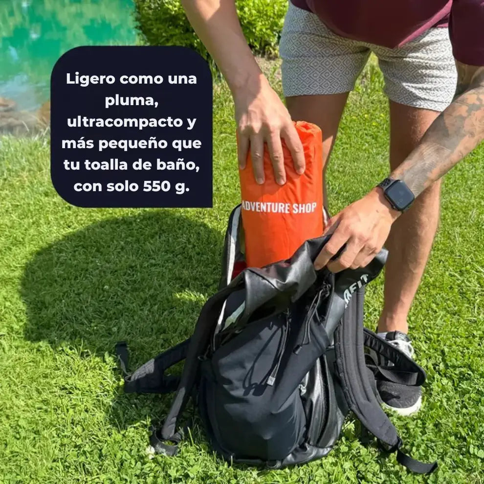 Colchoneta para dormir ultraligera y compacta: perfecta para llevar ➕ Envío Gratis