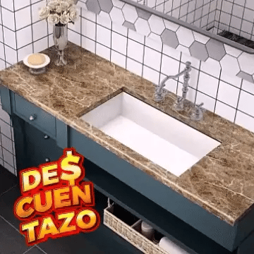 ADHESIVO TIPO MARMOL ✨ 2 METROS X 60CM CALIBRE 01 MM ➕ Envío Gratis