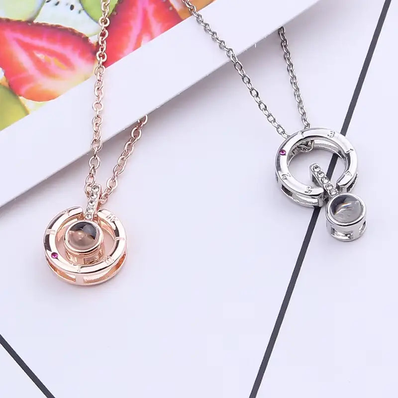 Collar "Te amo" en 100 Idiomas 🎁Caja Elegante de Regalo ➕ Envío Gratis
