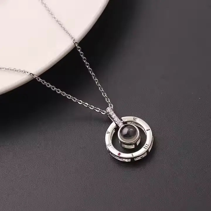 Collar "Te amo" en 100 Idiomas 🎁Caja Elegante de Regalo ➕ Envío Gratis