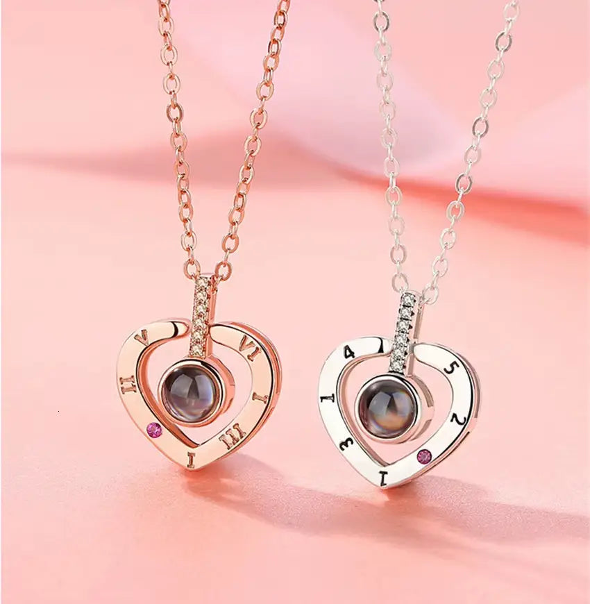 Collar "Te amo" en 100 Idiomas 🎁Caja Elegante de Regalo ➕ Envío Gratis