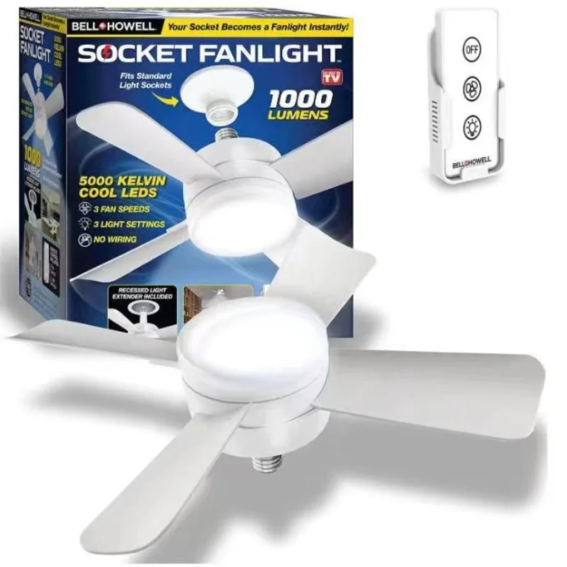 Ventilador de Techo con Luz LED 6 aspas y Control Remoto | ¡Mantente fresco y con estilo!