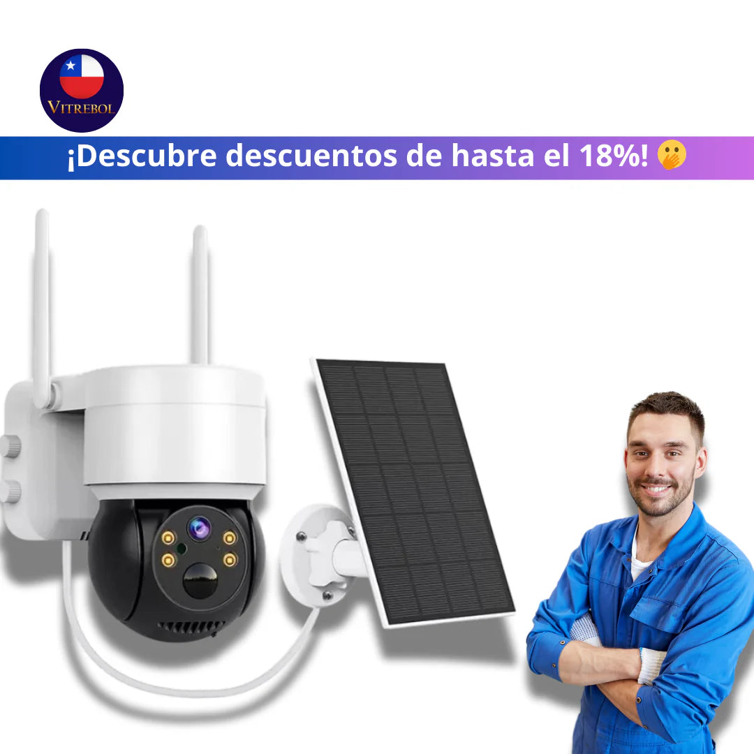 Cámara de Seguridad - Con Carga mediante panel solar.➕envio gratis (contamos solo con 40 unidades)