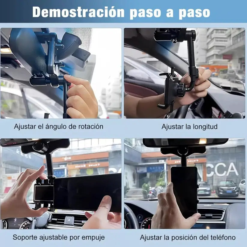 Triple Soporte Retrovisor SmartMount360™ ➕ Envío Gratis