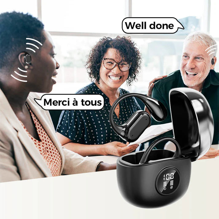 Auriculares Inalámbricos OWS Bluetooth 5.4 con Traducción 144 Idiomas