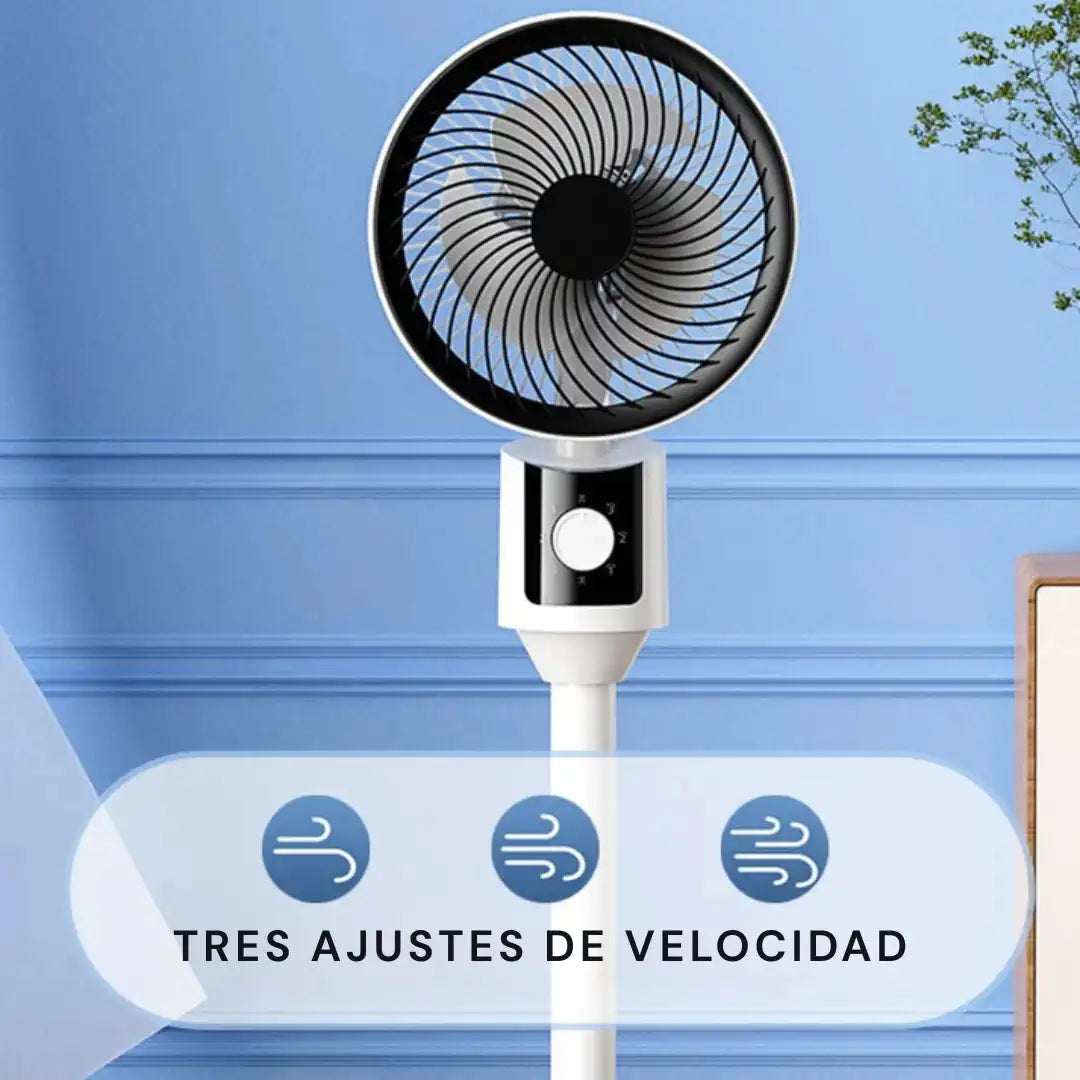 Ventilador de Pie Eléctrico Oscilante con Altura Ajustable ➕ Envío Gratis