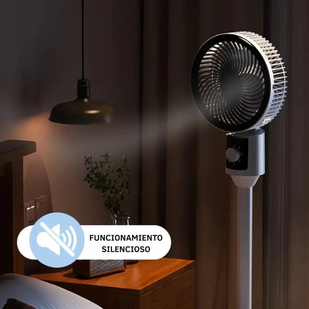 Ventilador de Pie Eléctrico Oscilante con Altura Ajustable ➕ Envío Gratis