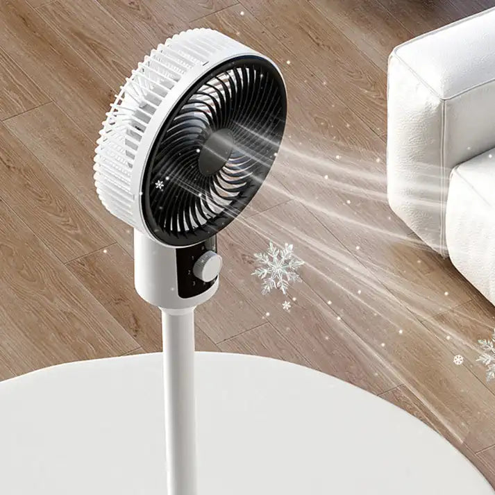 Ventilador de Pie Eléctrico Oscilante con Altura Ajustable ➕ Envío Gratis