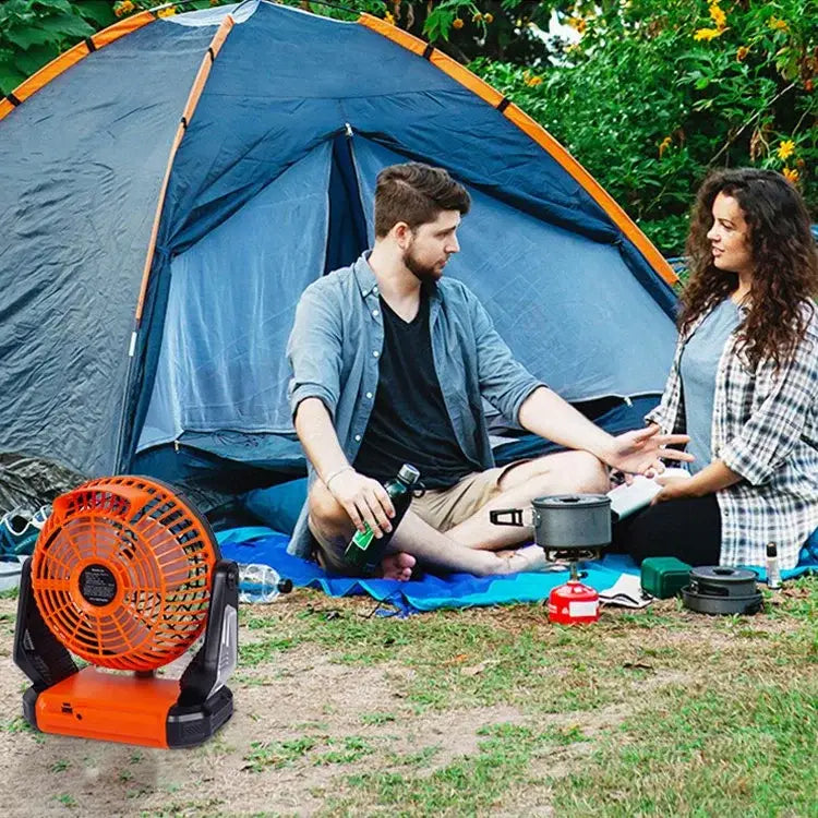 Ventilador Solar 3 en 1 portátil con Lámpara, Powerbank, Luz LED y Control Remoto