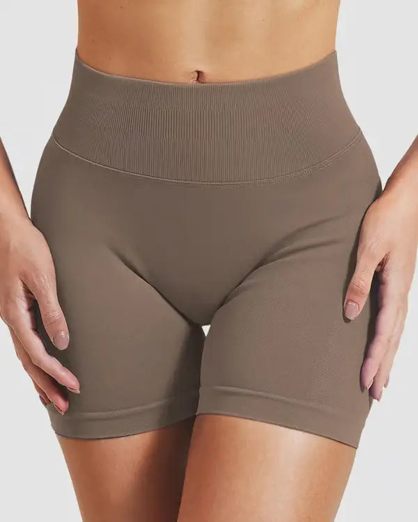 Shorts Deportivos de Cintura Alta con Control de Abdomen ➕ Envío Gratis
