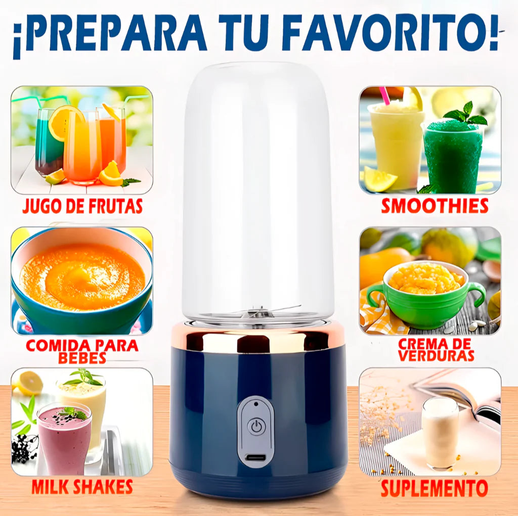 POTENTE LICUADORA PORTATIL ✨ VASO ADICIONAL DE OBSEQUIO 🎁 Envío Gratis