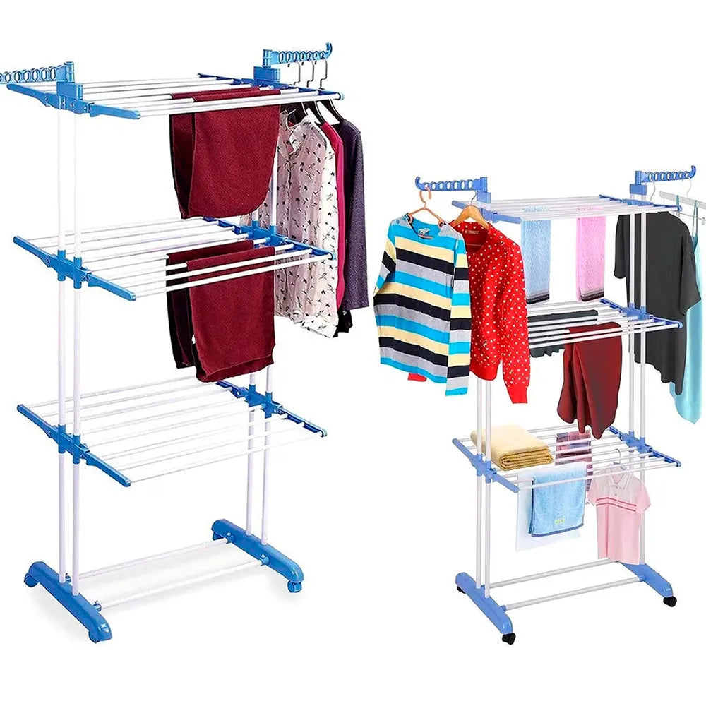 Tendedero De Ropa Plegable Con Ruedas ➕ Envío Gratis