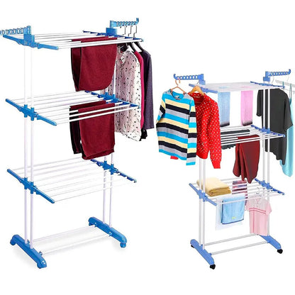 Tendedero De Ropa Plegable Con Ruedas ➕ Envío Gratis