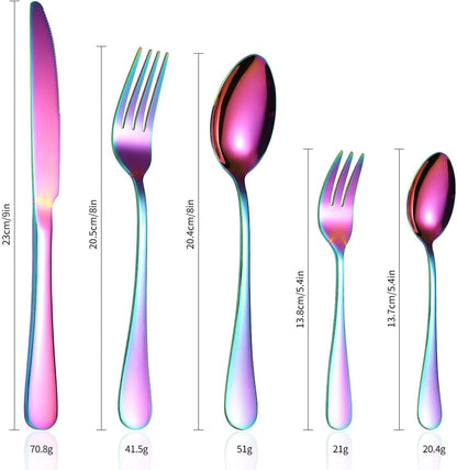 Cubiertos Minimalistas y Elegantes de 24 Piezas ➕ Envío Gratis