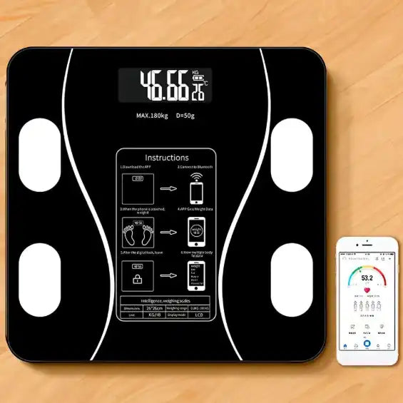 BASCULA DIGITAL INTELIGENTE CON BLUETOOTH ➕ ENVÌO GRATIS