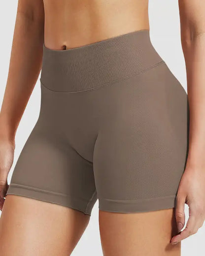Shorts Deportivos de Cintura Alta con Control de Abdomen ➕ Envío Gratis