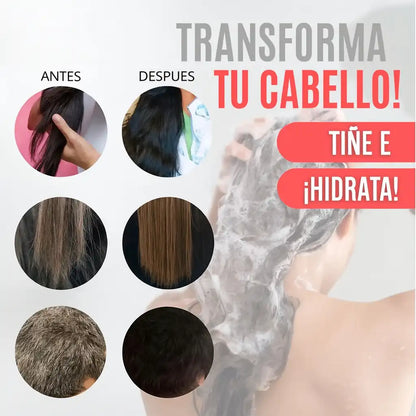Anti-Gray™  Shampoo que elimina las canas y el cabello quebradizo 🎁 GRATIS TRATAMIENTO CAPILAR ➕ Envío Gratis