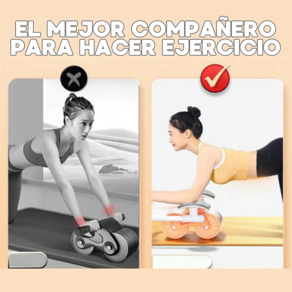 AbsRoller™ - Rueda Abdominal con Rebote Automático y Soporte para Codo ➕ Envío Gratis