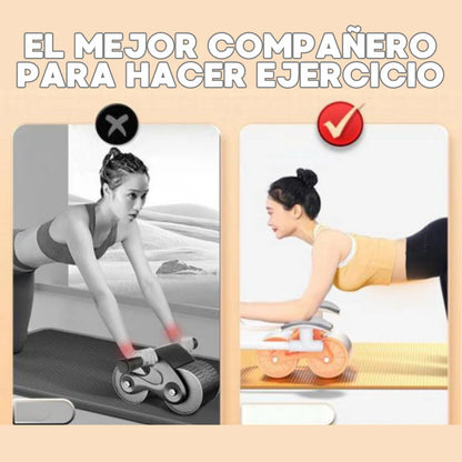 AbsRoller™ - Rueda Abdominal con Rebote Automático y Soporte para Codo ➕ Envío Gratis