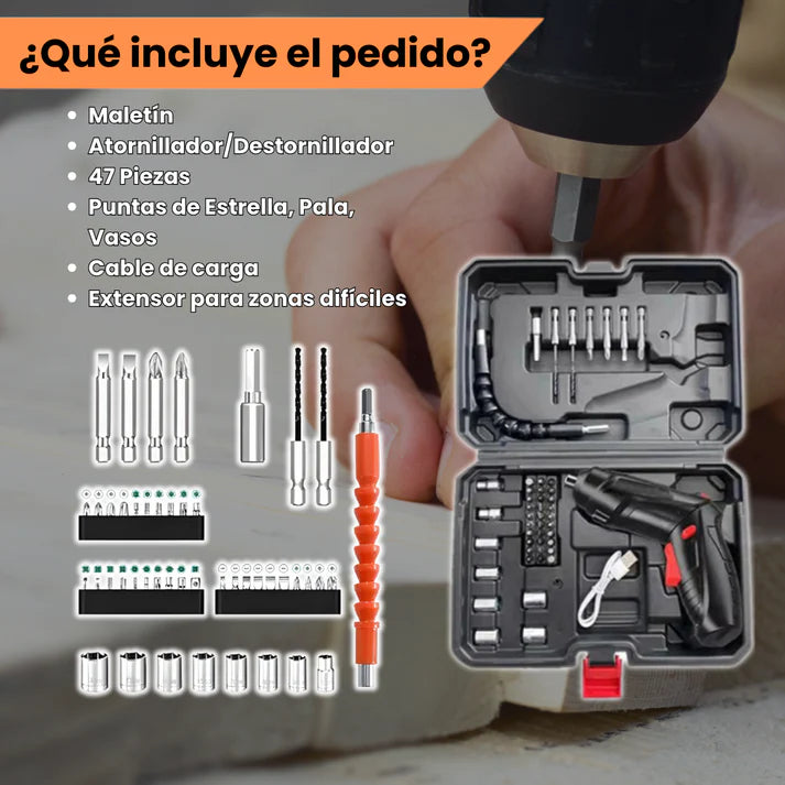 Destornillador Automático 47 PCS ➕ Envío Gratis