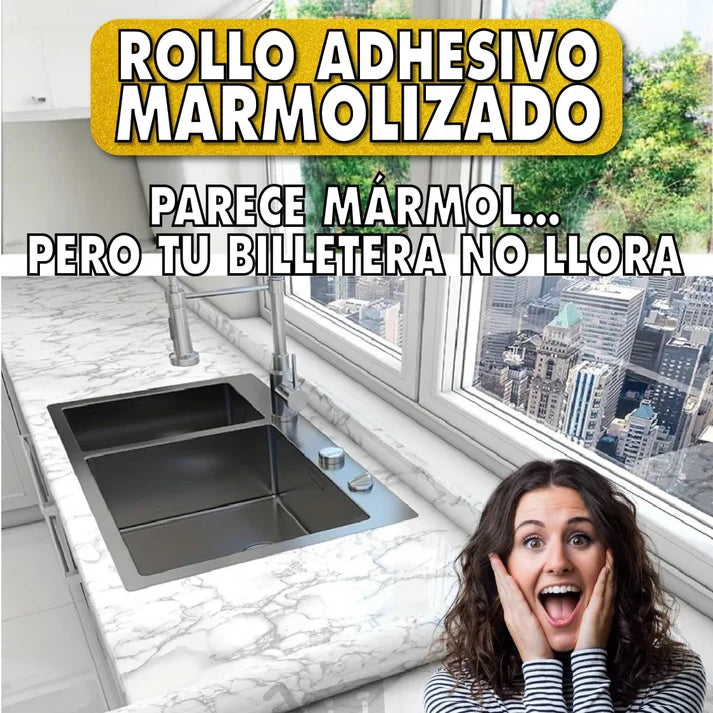 ADHESIVO TIPO MARMOL ✨ 2 METROS X 60CM CALIBRE 01 MM ➕ Envío Gratis